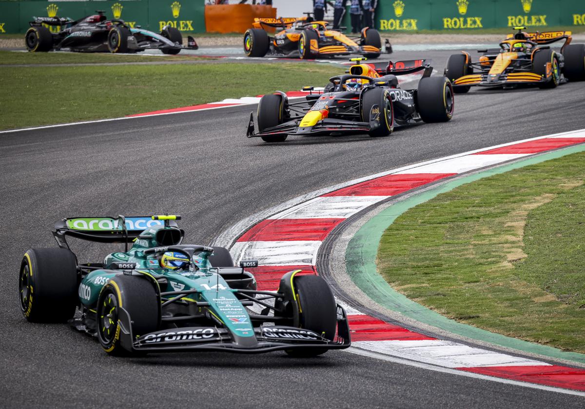 Fernando Alonso en el Gran Premio de China 2024