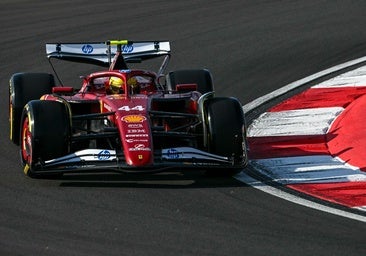 Lewis Hamilton, durante la carrera al esprint