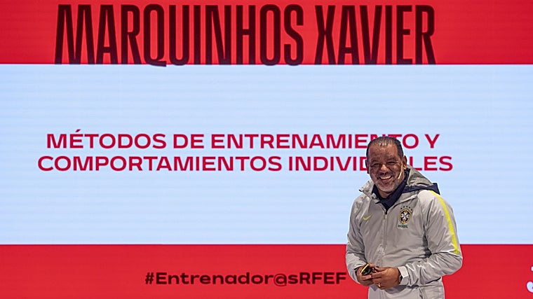 Marquinhos Xavier, durante una de las jornadas del Congreso de Entrenadores