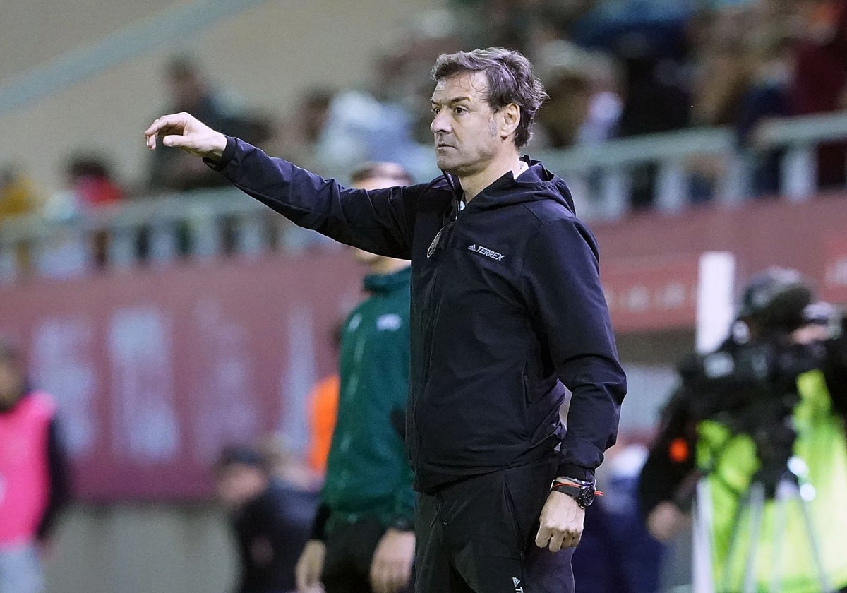 El seleccionador español sub 21, Santi Denia, en el partido de este viernes ante la República Checa