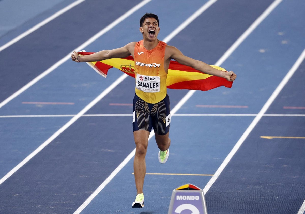 Josué Canales, tras conquistar el bronce en el 800