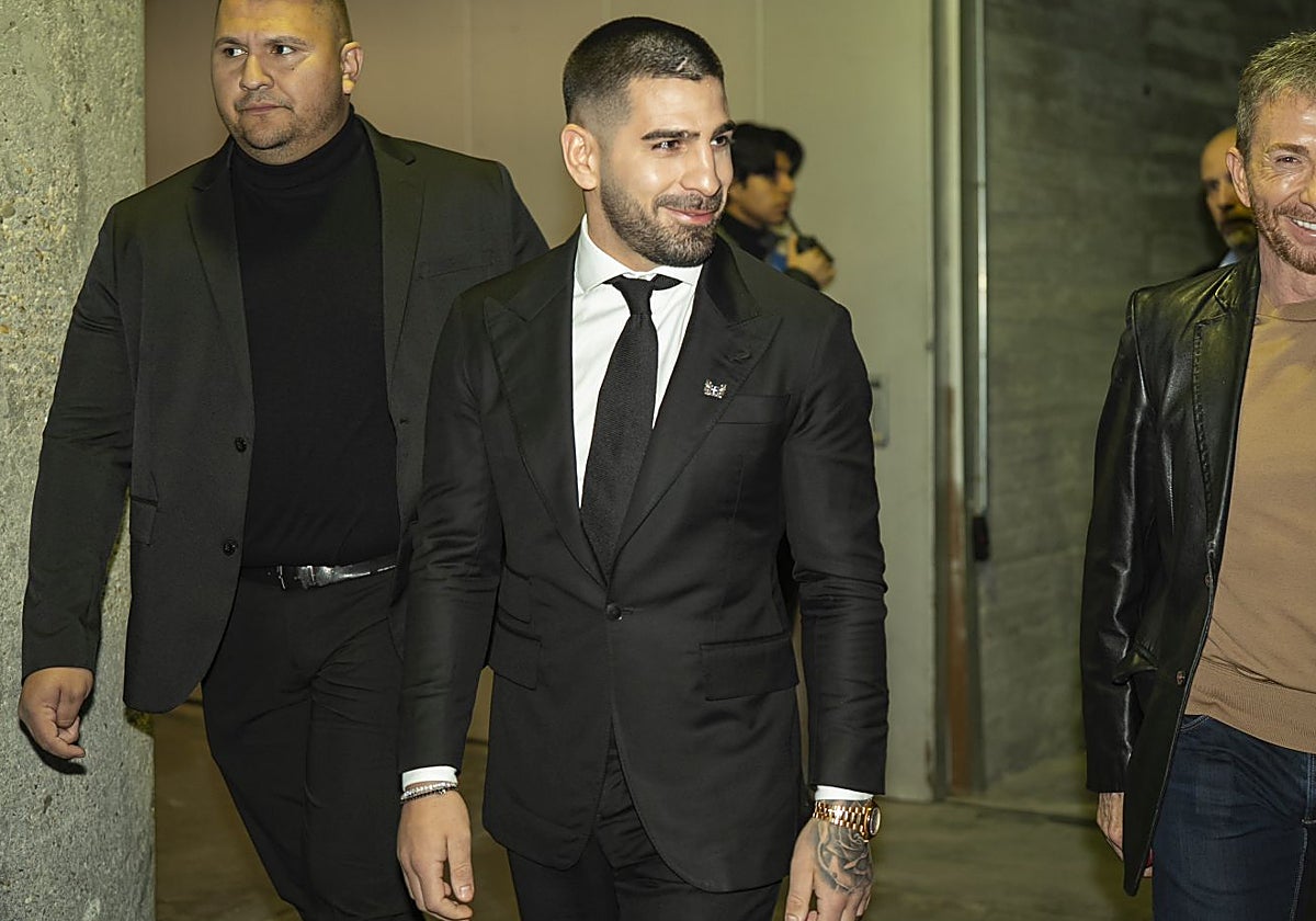 Ilia Topuria, a su llegada al evento del Madrid Arena