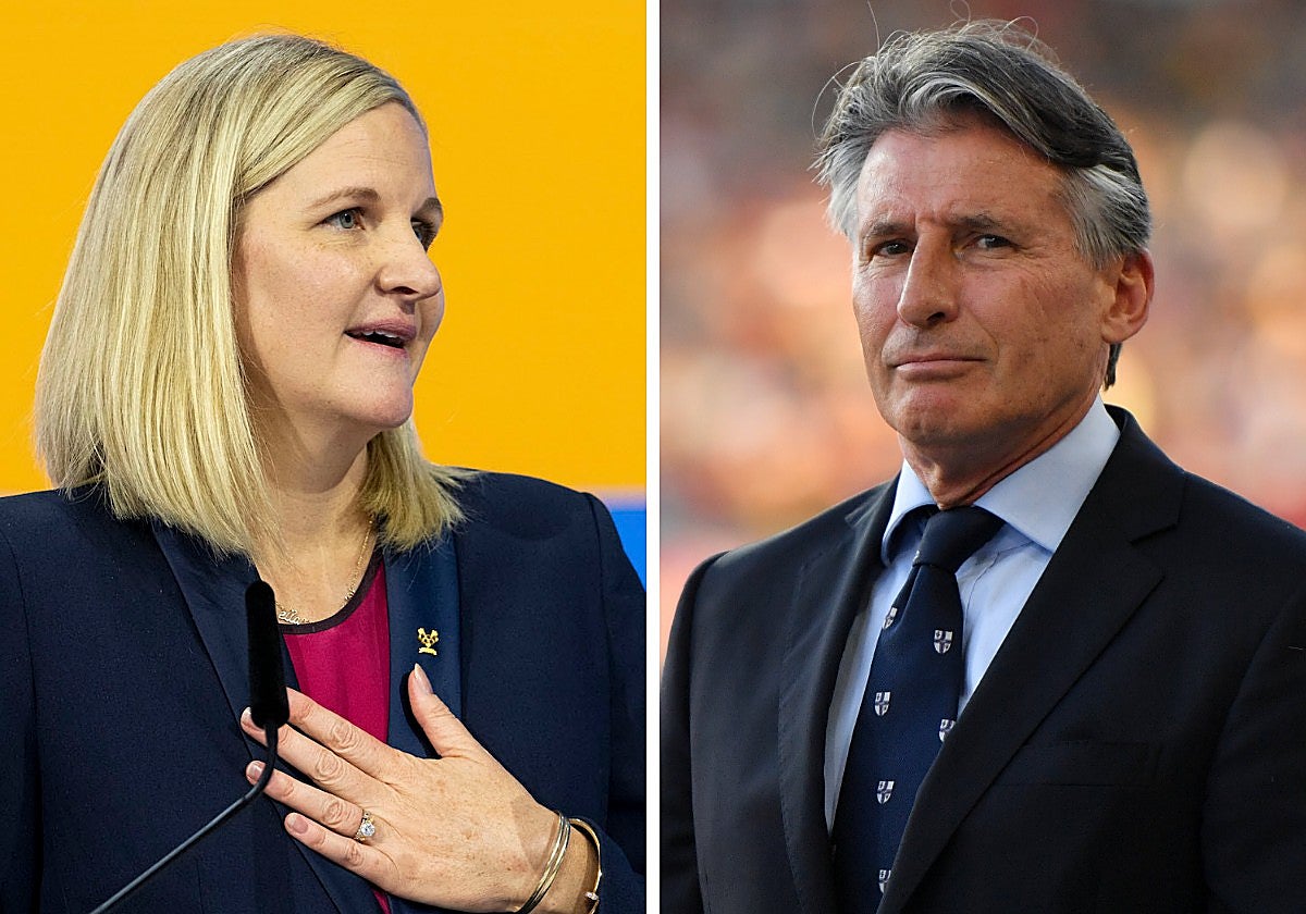 Kirsty Coventry y Sebastian Coe