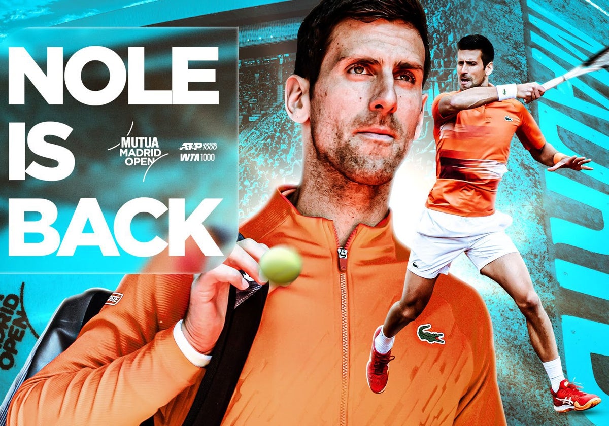 Anuncio del regreso de Djokovic a Madrid