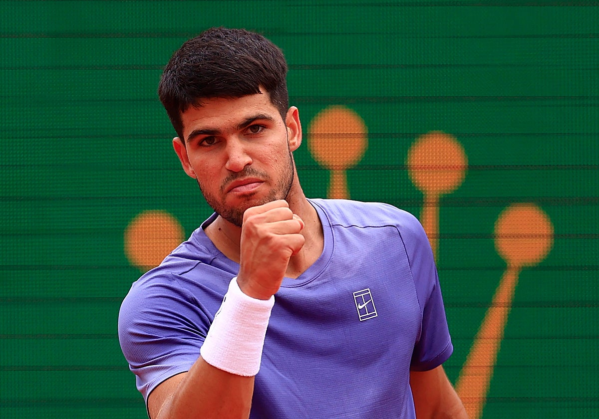 Alcaraz, en la final de Montecarlo
