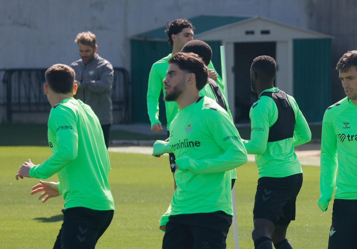 Abde, en una imagen del entrenamiento del pasado Martes Santo