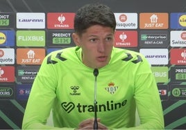 Altimira, antes del Jagiellonia - Betis: «Lo afrontamos como una final pese a la ventaja de la ida»