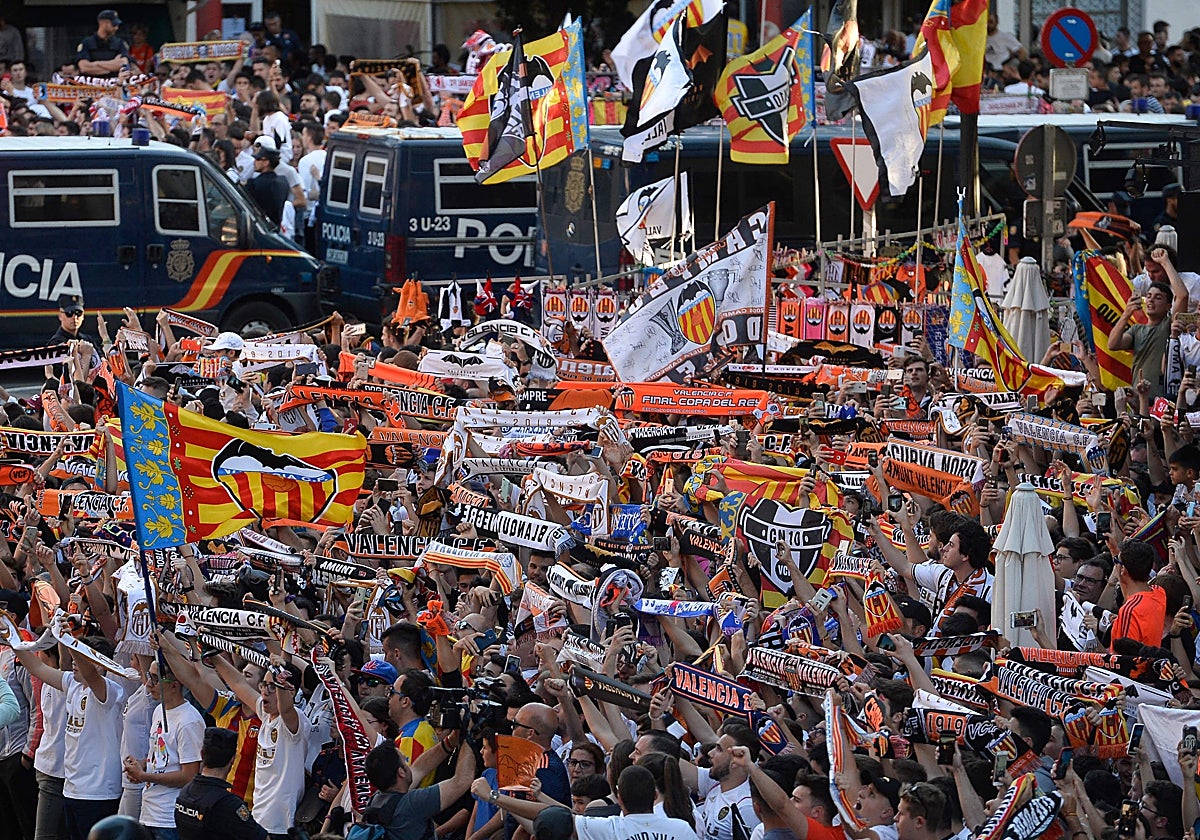La afición del Valencia