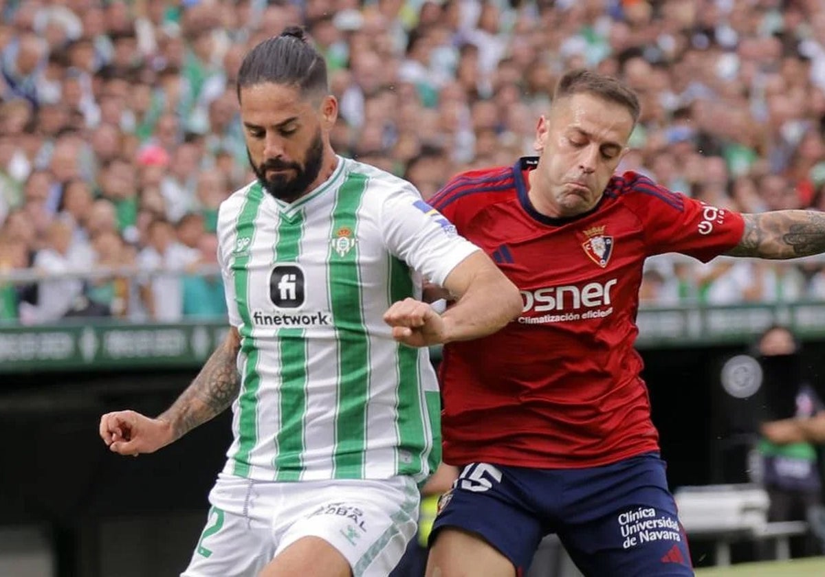 Isco, en el Betis - Osasuna del año pasado