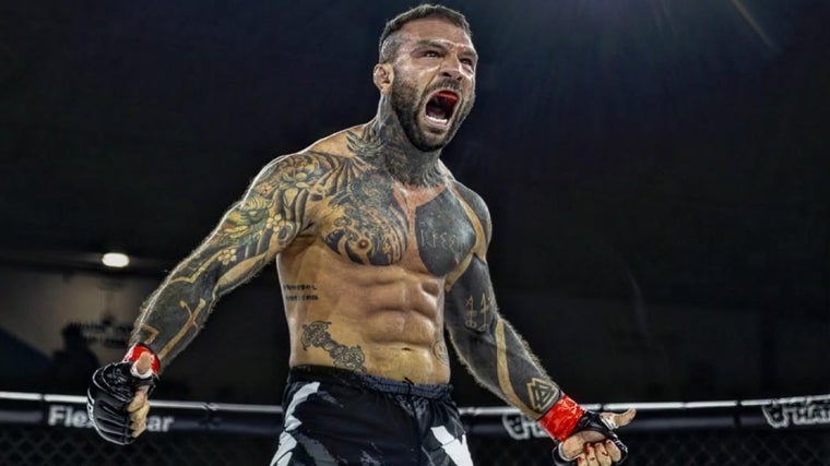 Franco Tenaglia tras ganar su último combate en WAR MMA