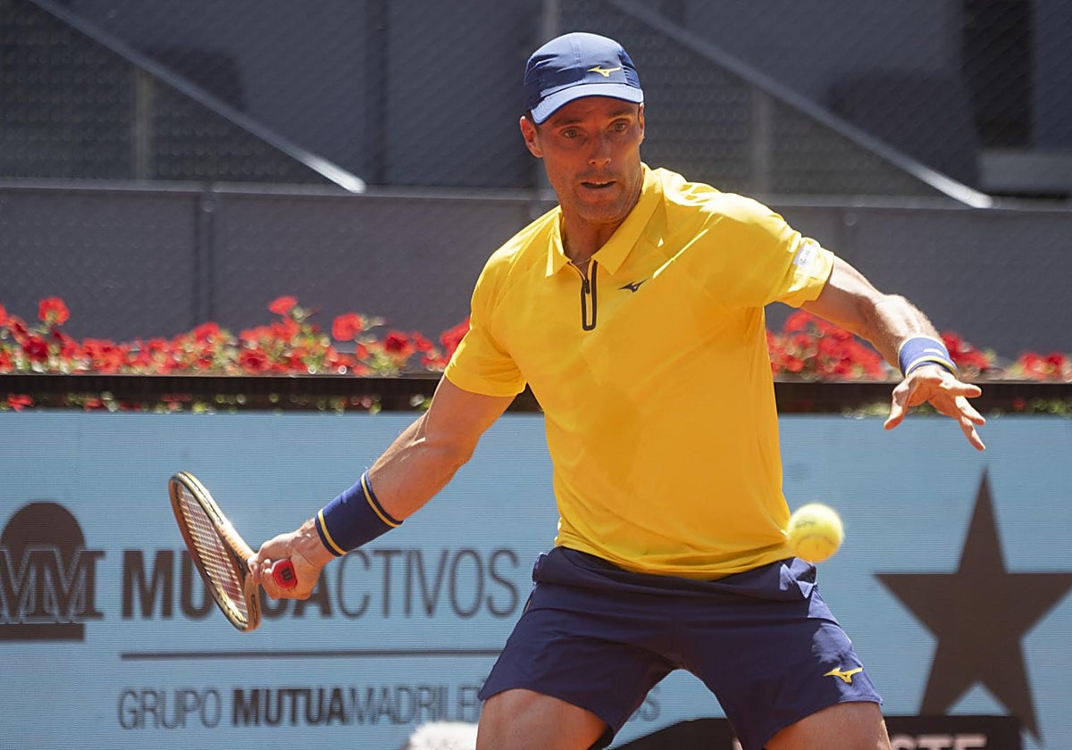 Roberto Bautista, durante su partido ante Zverev