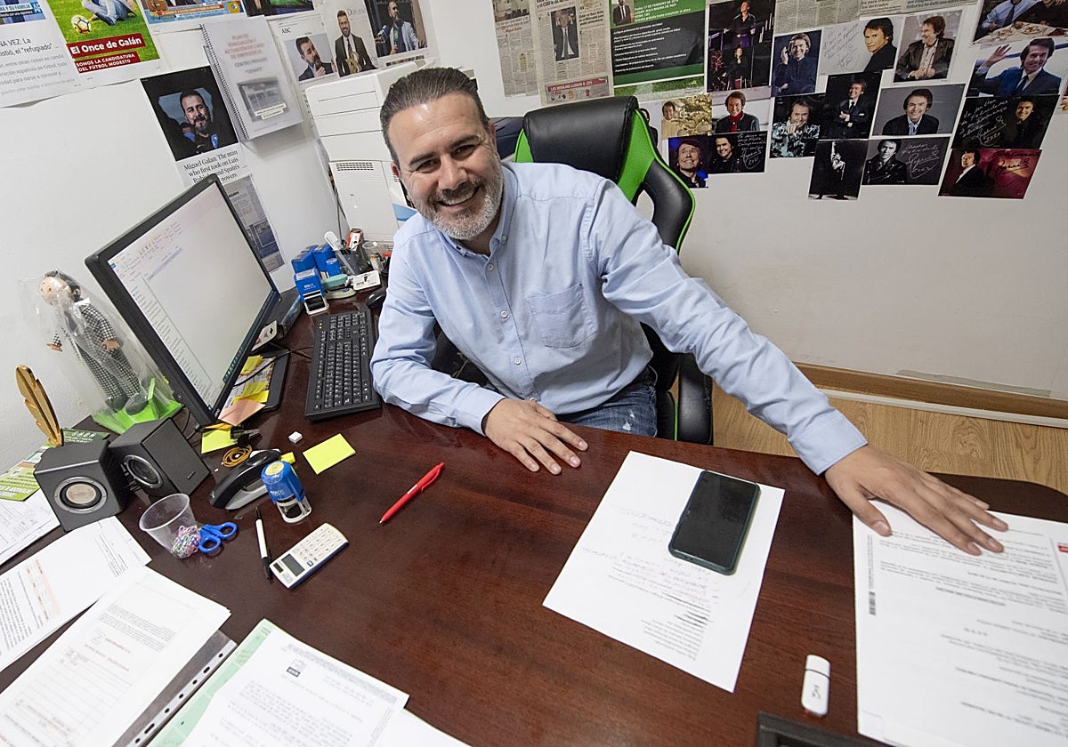 Miguel Galán, en su despacho