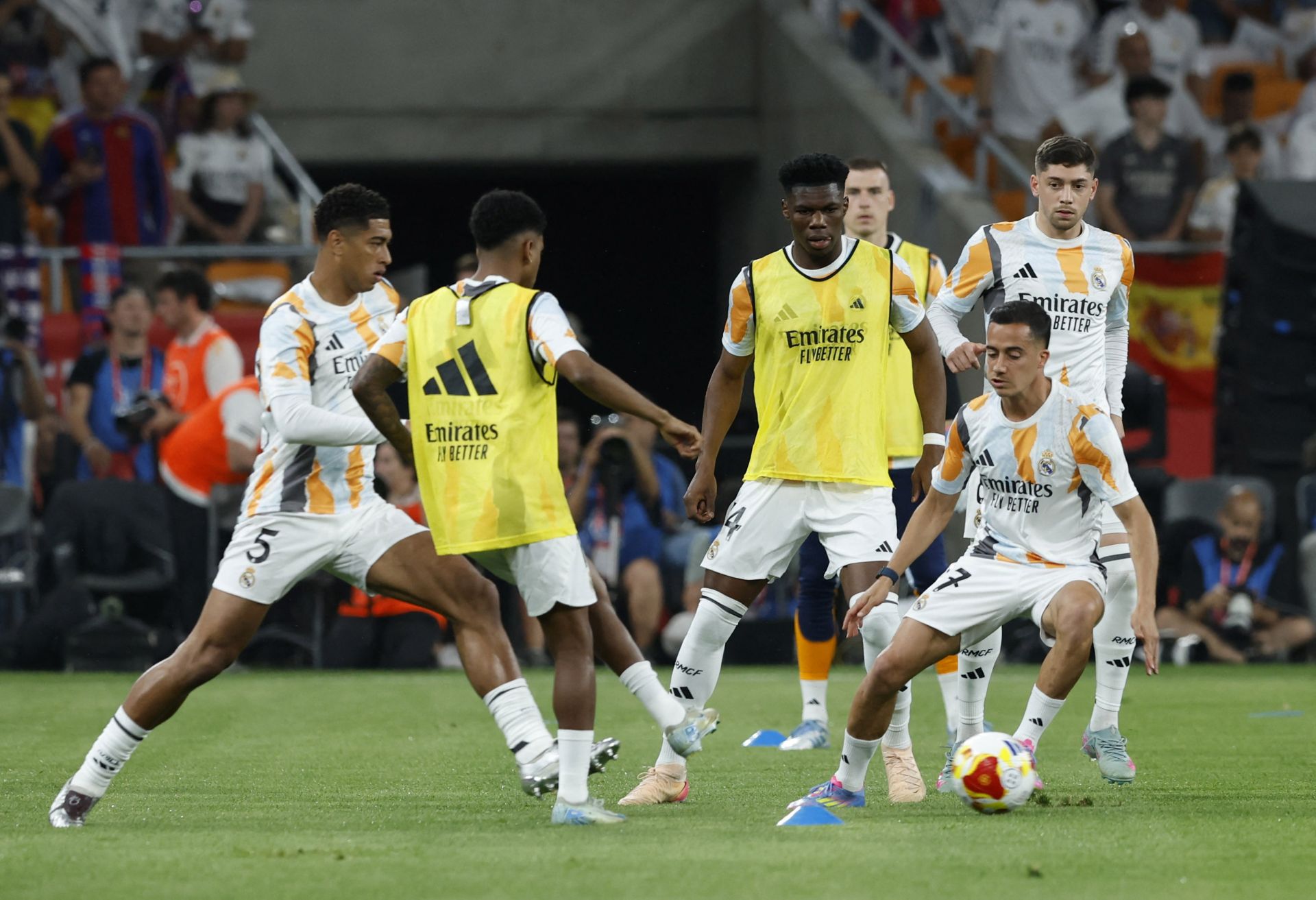 Rondo de activación del Real Madrid. 