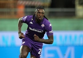 Moise Kean se entrena en solitario y sigue siendo duda para el Betis - Fiorentina