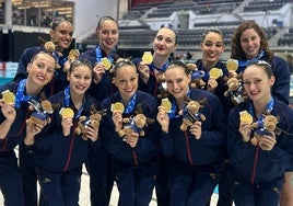 Las sevillanas Alisa Ozhogina, Marina García Polo y Aurora Lázaro se bañan de oro en la Copa del Mundo de Markham
