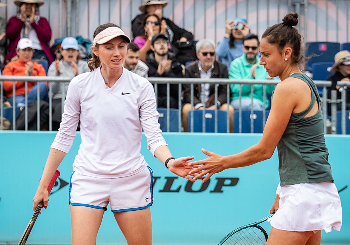 Partido de Sara Sorribes y Cristina Bucsa en el Mutua Madrid Open 2024