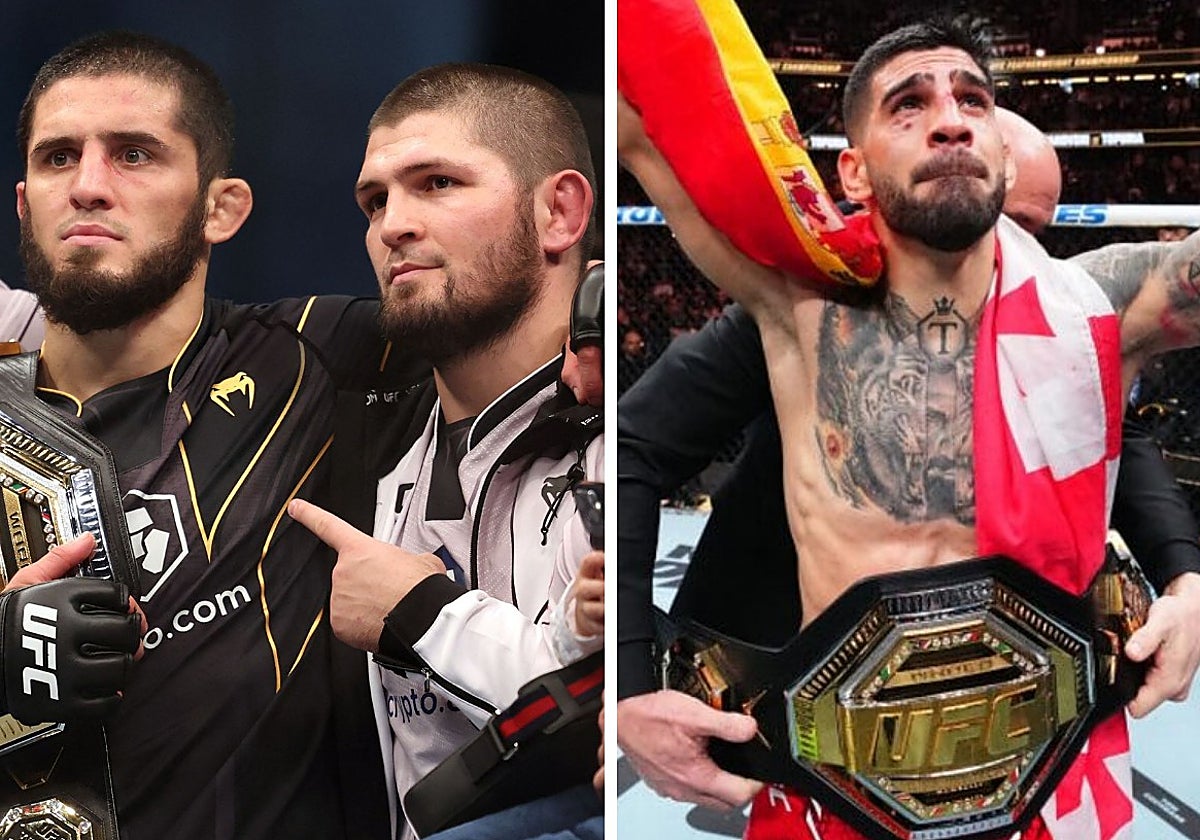 Islam Makhachev, Khabib Nurmagomedov e Ilia Topuria
