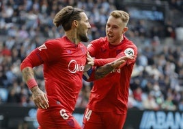 Gudelj y el desenlace del Celta - Sevilla: «Es un poco como la temporada, con mucha mala suerte»