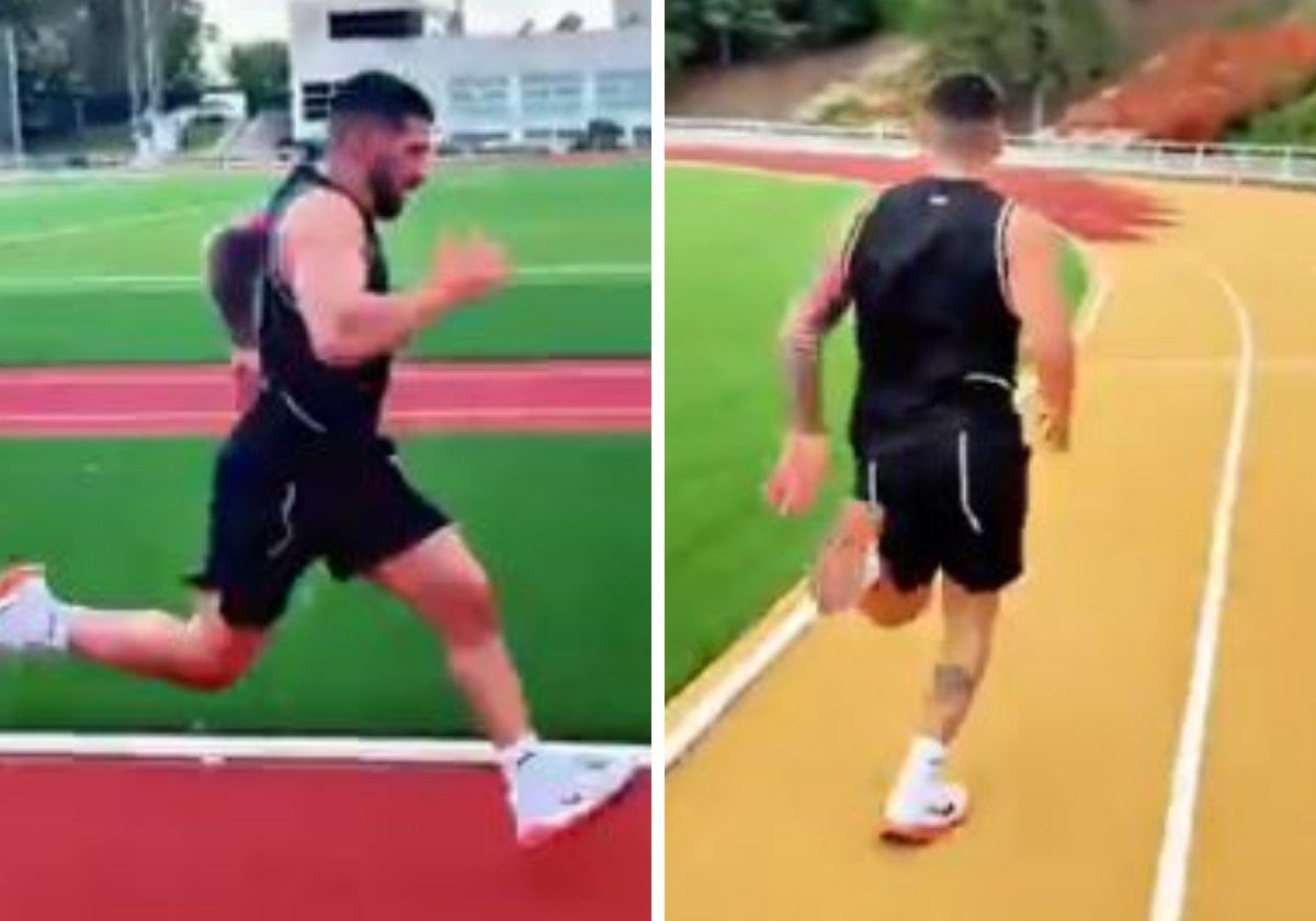Ilia Topuria entrena los cambios de ritmo