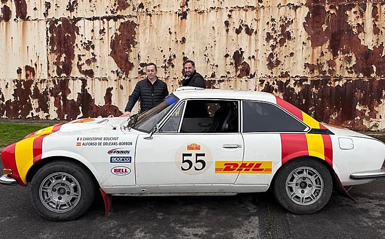 Imagen principal - El Peugeot 504 que usarán Orleans y Bouchout es una unidad casi única, modificada para adaptarse a las exigencias de esta difícil prueba