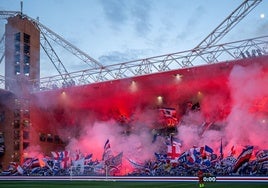 La ruidosa afición de la Sampdoria