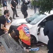 Atropello masivo con al menos trece heridos en la previa del Espanyol-Barça