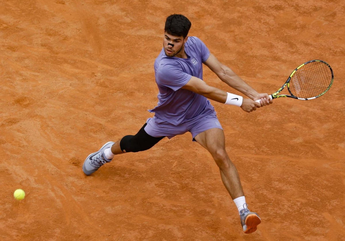 Dónde ver en televisión y online el partido de Carlos Alcaraz hoy del Masters de Roma y a qué hora juega contra Musetti
