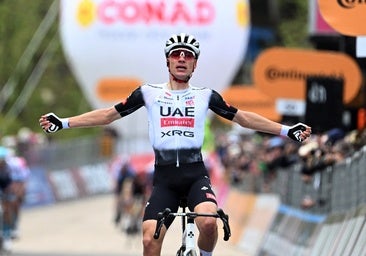 Gran victoria de Juan Ayuso en el estreno de la montaña del Giro