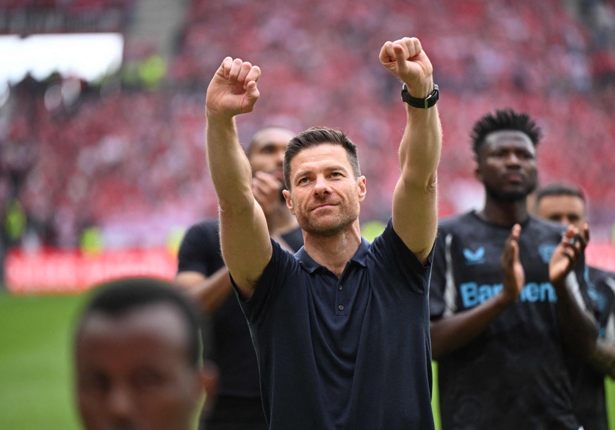 Xabi Alonso se despide en su último partido como entrenador del Bayer Leverkusen