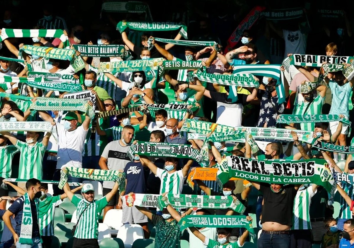Aficionados del Betis en un partido