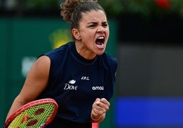 Jasmine Paolini celebra el triunfo en Roma