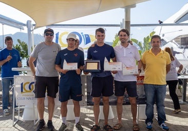 Podio del Campeonato de España de ILCA 7 2025 organizado por el Club Náutico de Ibiza