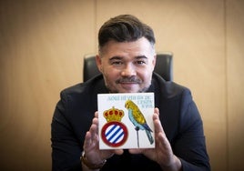 Gabriel Rufián posa para ABC en la entrevista