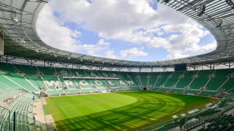 Estadio Municipal de Breslavia, sede de la final de la Conference League entre el Betis y el Chelsea