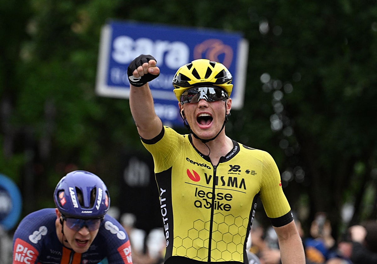 Kooij celebra el triunfo en Viadana