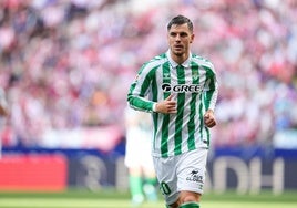 Giovani Lo Celso, en el Atlético de Madrid - Betis del pasado domingo en el Metropolitano