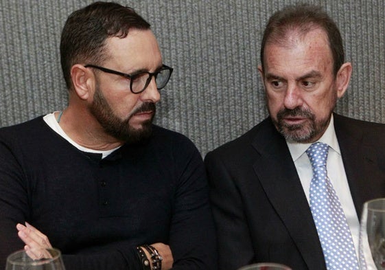 José Bordalás y Ángel Torres, entrenador y presidente del Getafe, respectivamente