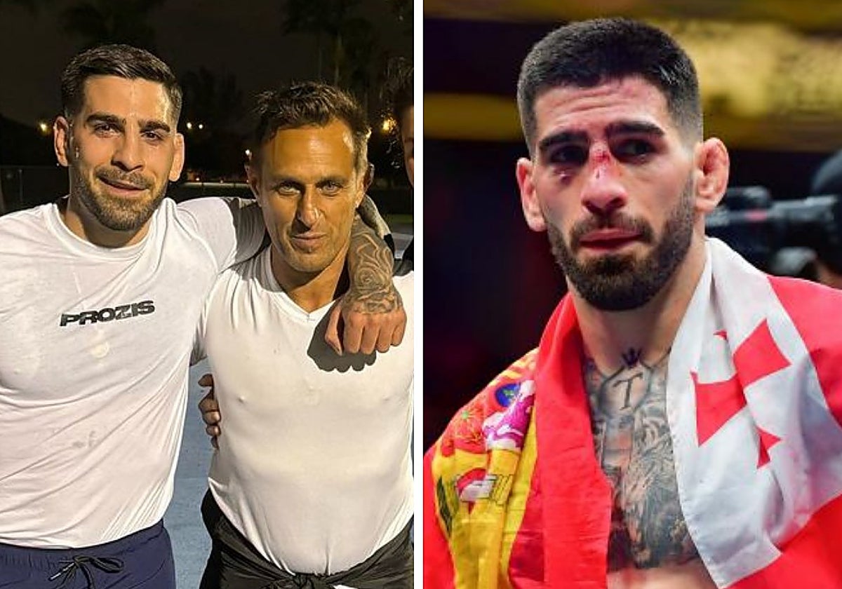 Jesús Gallo, junto a Ilia Topuria