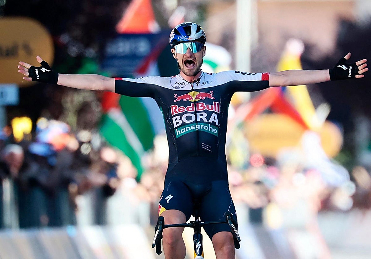 Nico Denz, vencedor de la etapa 18 del Giro