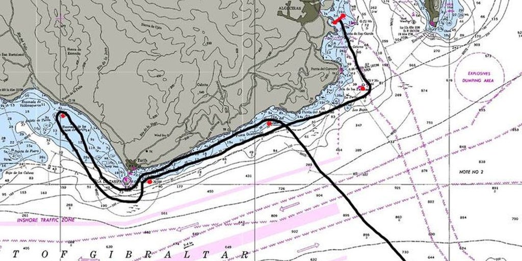 40 barcos participan en la travesía del estrecho