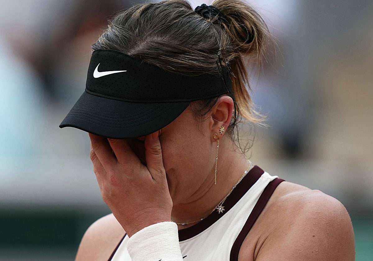 Badosa, este sábado, en su partido ante Kasatkina