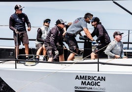 American Magic ya manda en la ría de Vigo