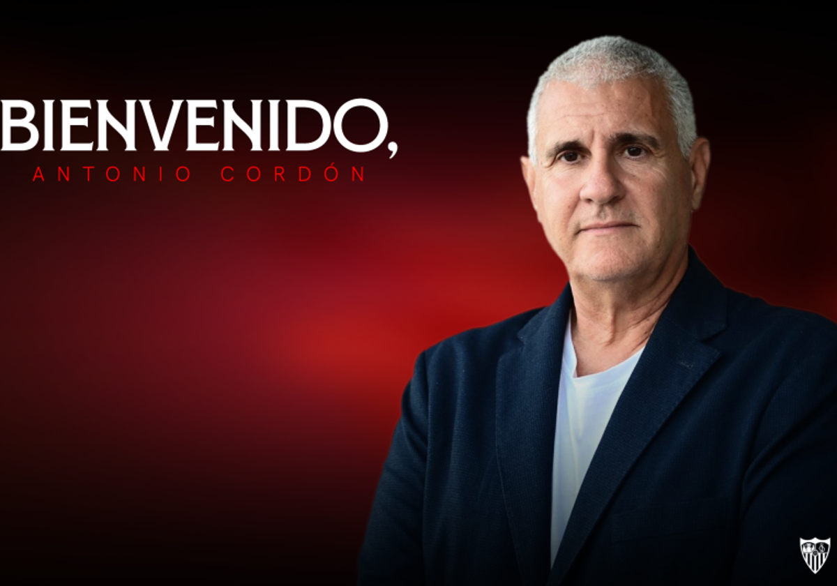 Oficial: el Sevilla anuncia a Antonio Cordón como nuevo director de Fútbol Profesional