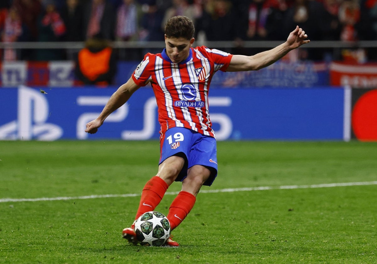 El polémico lanzamiento de Julián Álvarez ante el Real Madrid en Champions