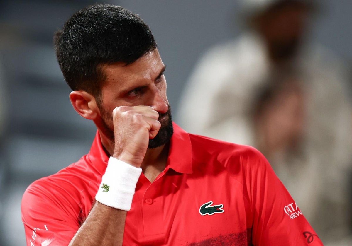 Novak Djokovic, durante su partido ante Zverev