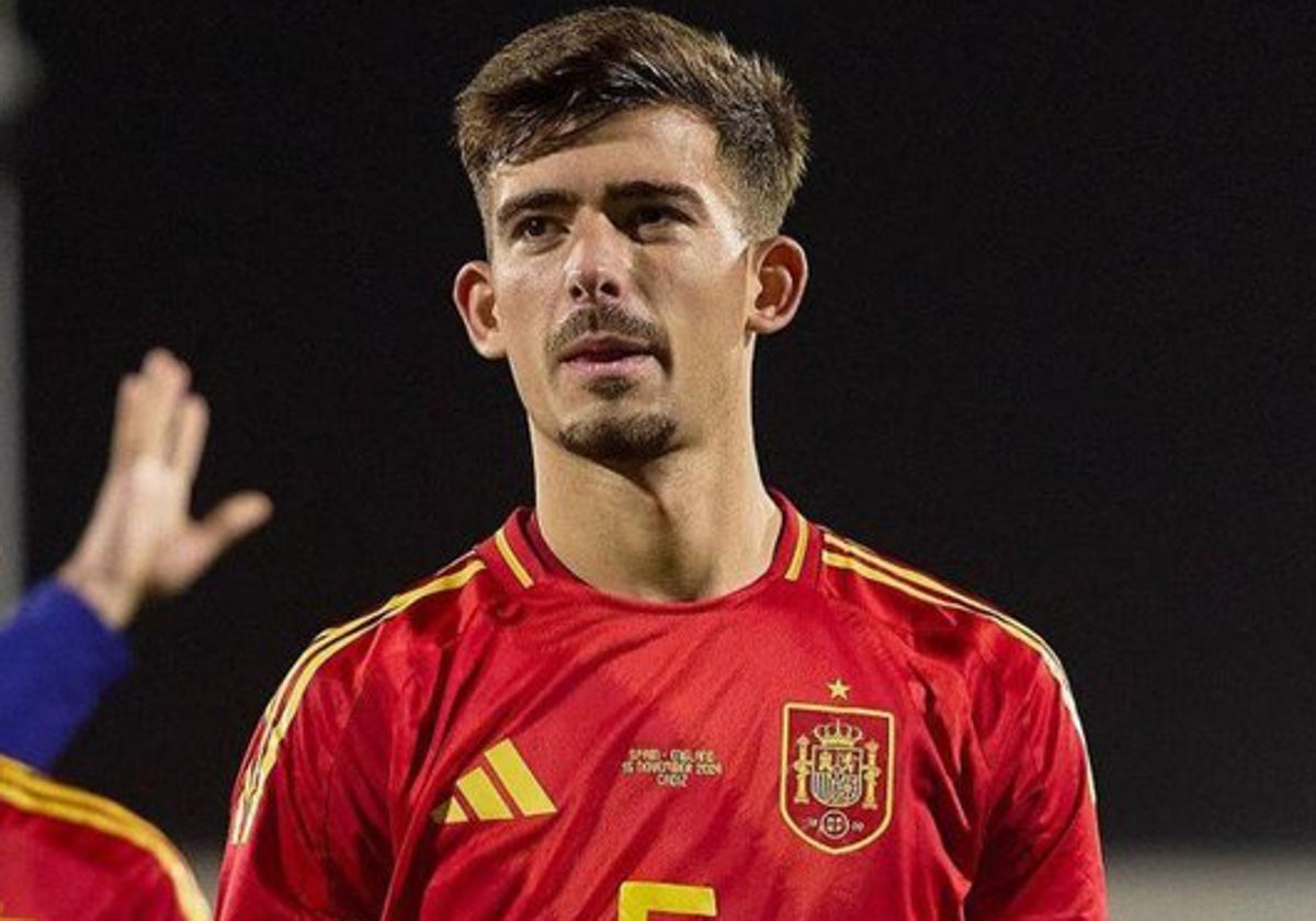 Kike Salas, durante un encuentro con la selección española