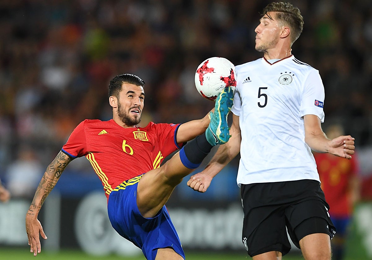 Dani Ceballos en el Europeo sub-21 celebrado en Polonia en el año 2017