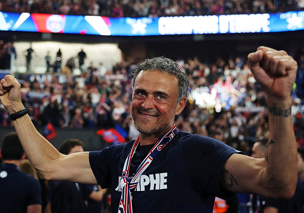 Luis Enrique, tras ganar la Champions con el PSG