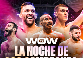 Cartel oficial del WOW 20 con los peleadores a la cabeza