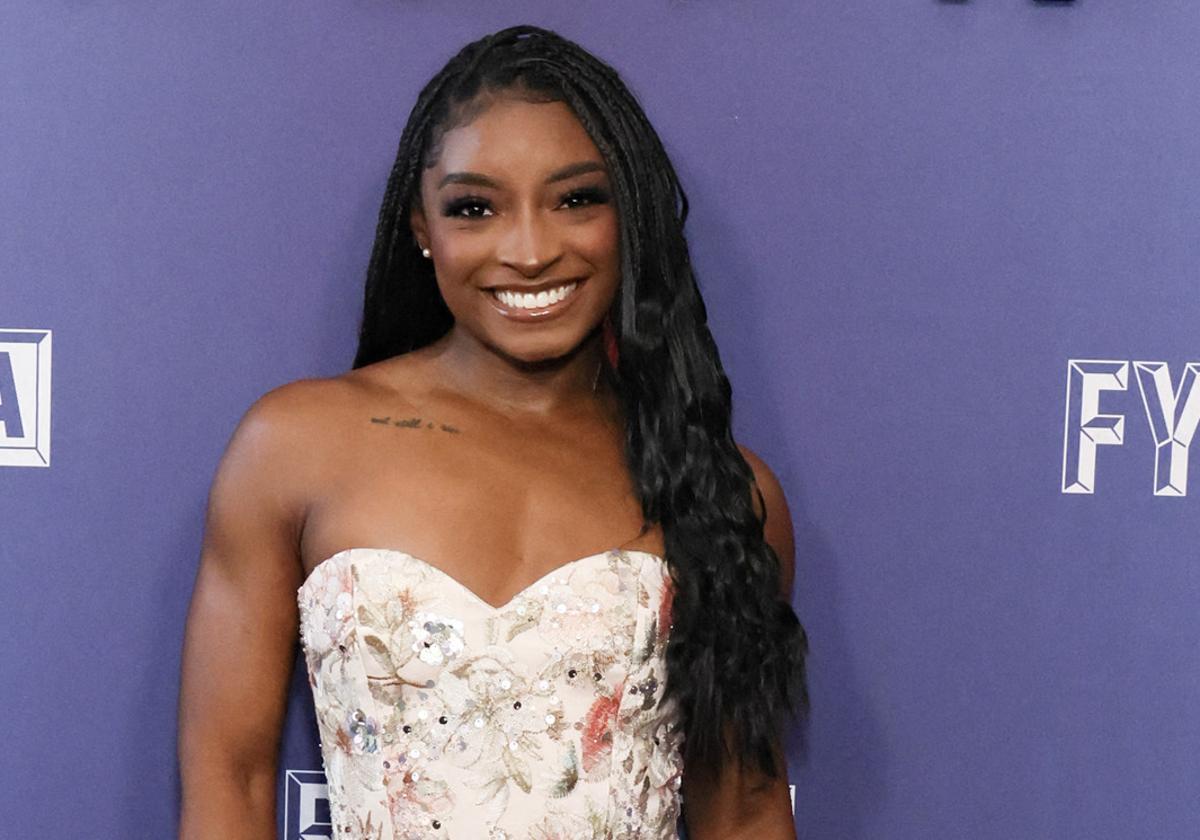 La gimnasta estadounidense Simone Biles.